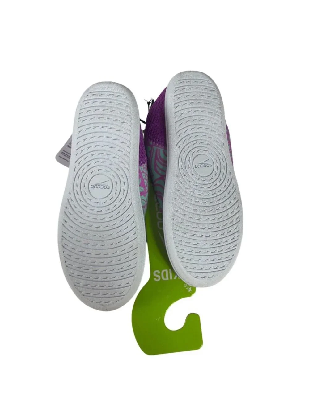 Speedo Kids Splash & Sun Bootie Water Shoes XL 11-12 Neon Violet New UV Protecti